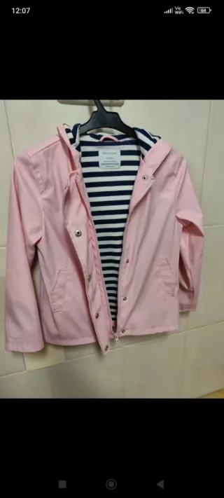 Chubasquero niña rosa