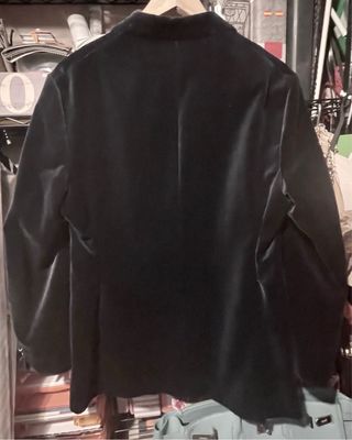 Chaqueta Smoking Terciopelo Azul