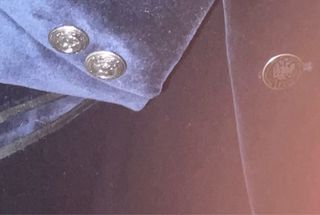 Chaqueta Smoking Terciopelo Azul