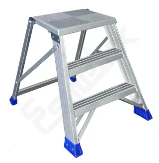 Escalera plegable aluminio 3 peldaños