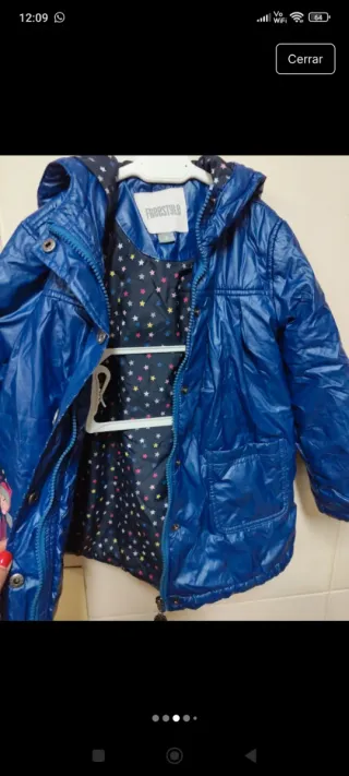 Chaqueta azul niña