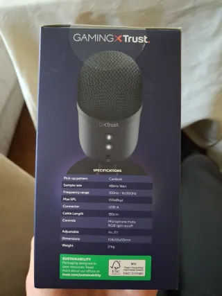 Micrófono Gaming Trust YUNIX PC/PS