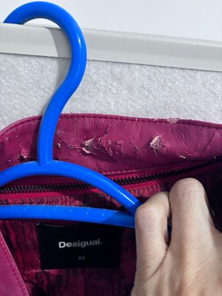 Cazadora Desigual Mujer Morado/Rojo T.44