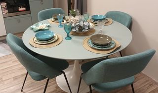 Set 4 Sedie Design Verdi Robuste Comode