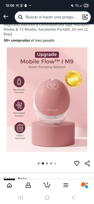 Sacaleches Nuevo Doble Momcozy M9