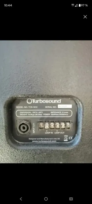 Altavoz Turbosound TCS 081c