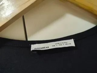 PULL & BEAR - Vestido negro mini