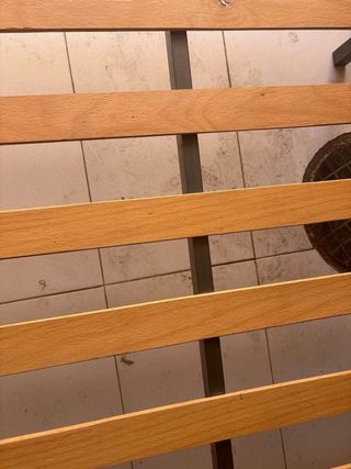 Somier 90cm Madera y Metal