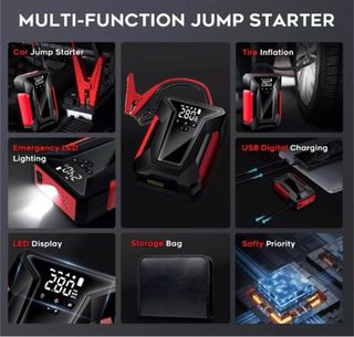 Avviatore Emergenza Auto + Compressore Aria