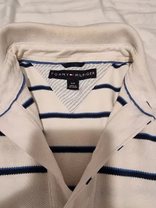 Polo Tommy Hilfiger Rayas Azul Blanco
