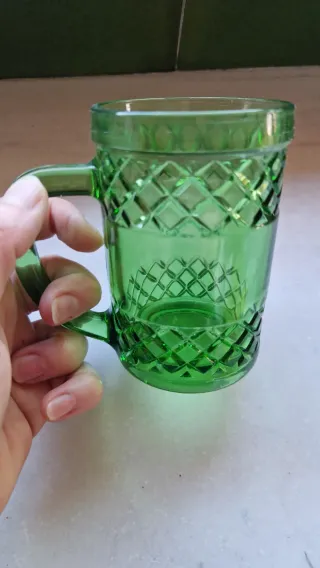 Jarras de cristal antiguas (set de 5)