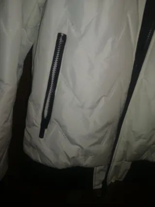 Cazadora Bomber Blanca Talla XXL