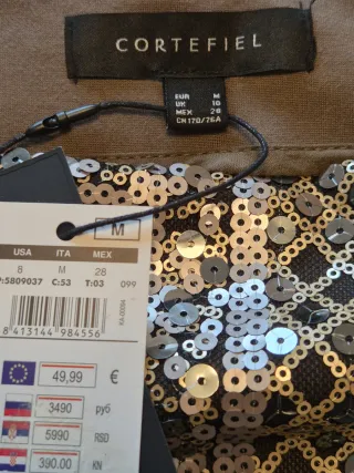 Falda NUEVA Lentejuelas-Talla M