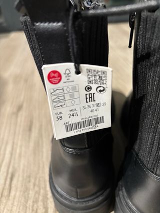 Botines negros mujer talla 38