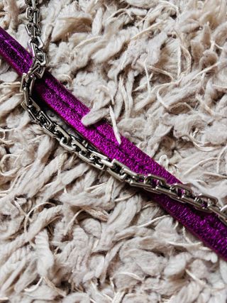 Bolso fiesta morado Zara