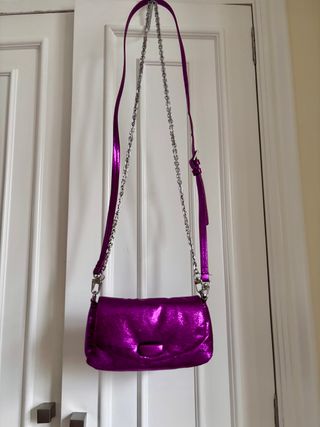 Bolso fiesta morado Zara