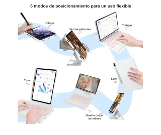 Funda Teclado Samsung 12,4 Negro.