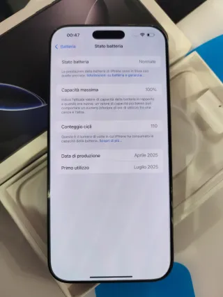 iPhone 16 Pro Max 256GB Nero - Garanzia Apple