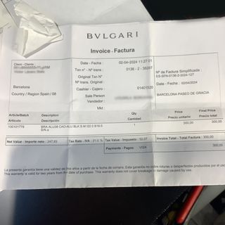 Reloj Bvlgari Aluminio Cronógrafo Negro/Plata