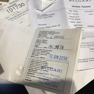 Reloj Bvlgari Aluminio Cronógrafo Negro/Plata