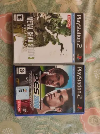 Metal Gear Solid 3 PS2 + PES 2008