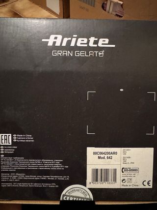 Heladera Ariete Gran Gelato nueva