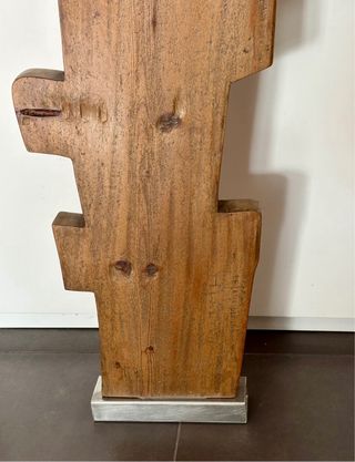 Scultura legno divinità Inca