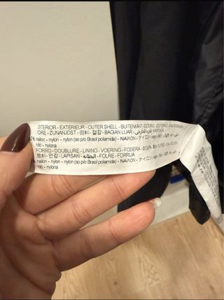 Plumífero Zara Negro Talla XS