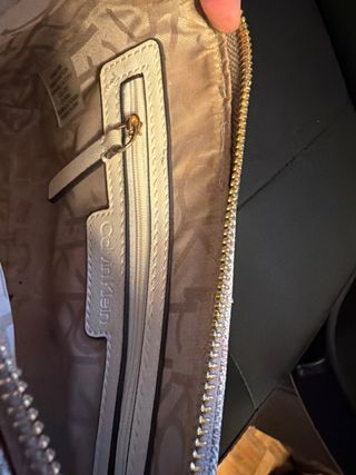 Bolso Calvin Klein Beige y Dorado