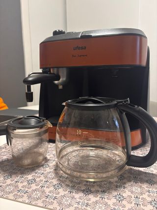 Cafetera Ufesa Duo Supreme Naranja