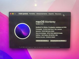 MacBook Pro 15” - Tope de Gama - 2015 i7