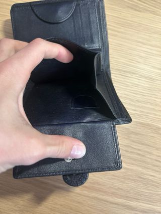 Cartera Piel Carlo Milano Negra