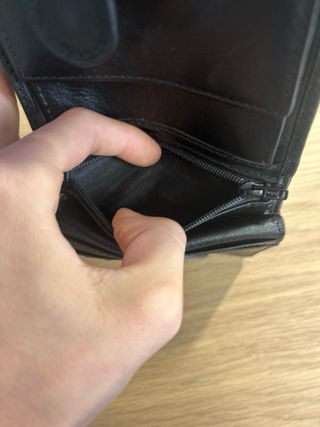 Cartera Piel Carlo Milano Negra