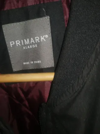 Cazadora Bomber Negra Talla XL Primark