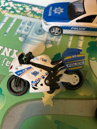 Set 3 Vehículos Policía Juguete. Coche y motos