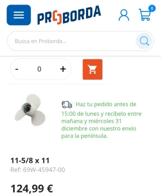 Hélice Yamaha 30-60cv 4T