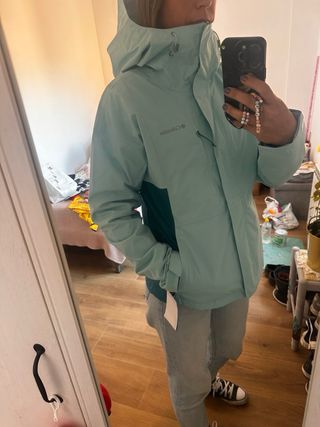 Chaqueta Columbia verde y azul