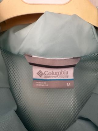 Chaqueta Columbia verde y azul