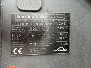 Carretilla Elevadora Linde E18PH-01 Batería 2024
