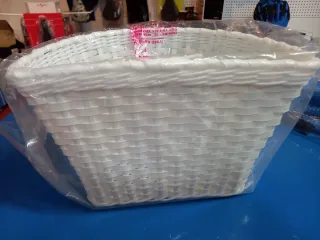 Cesta Bicicleta Plástico Blanca