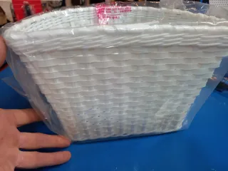 Cesta Bicicleta Plástico Blanca