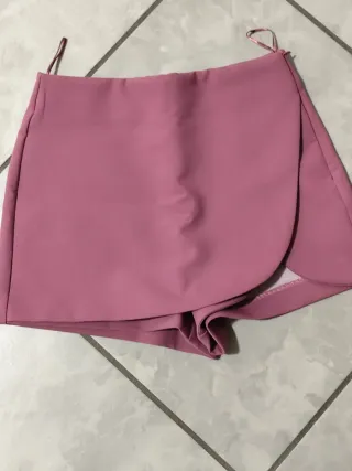 Pantaloncino rosa a portafoglio