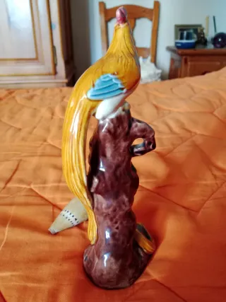 Figura Gallo Porcelana Multicolor