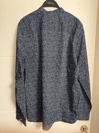 Camisa Jack & Jones cuello mao azul L