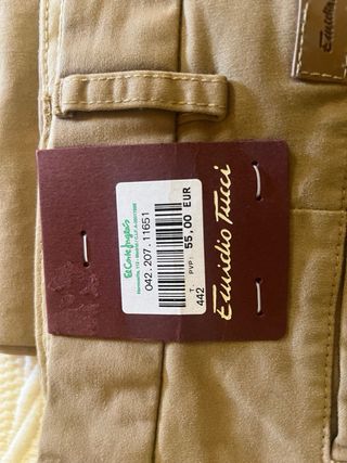 Pantalones Chinos Emidio tucciMarrón Talla M