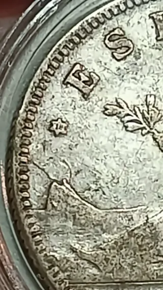 2 Pesetas 1870/1874 Moneda Antigua