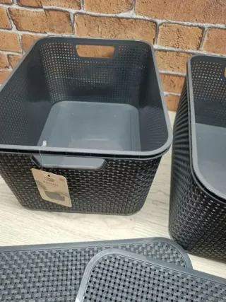 BranQ - Home essential cesta con tapa de 19 Litos