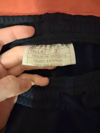 Chándal completo Militar Talla L Azul y Gris