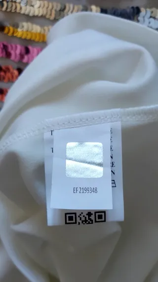 Vestito Coveri paillettes arcobaleno e bianco