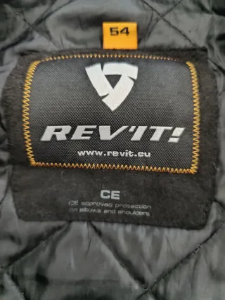 Chaqueta de piel negra para moto hombre. REV'IT